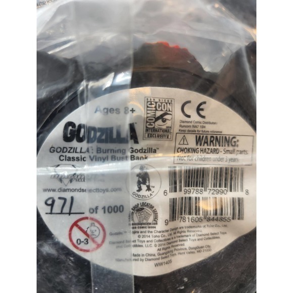 Diamond Select 2014 San Diego Comic Con Exclusive Burning Godzilla‎ Bust … - Picture 5 of 6
